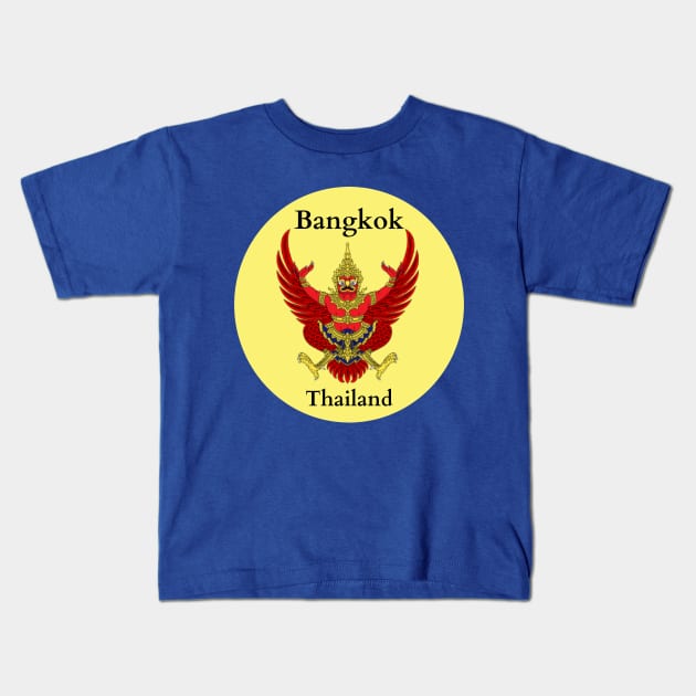 Bangkok, Thailand Kids T-Shirt by Papilio Art